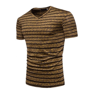 Diseño de logotipo personalizado, ropa de calle teñida lisa, camiseta para hombre, camisetas con logotipo bordado personalizado para hombre a la venta - Product Image 4