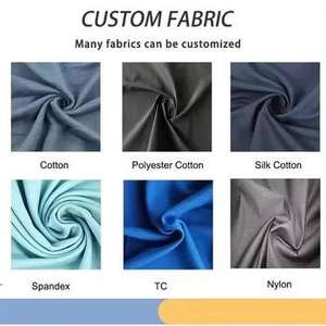 OEM Custom Hemp/Organic Cotton Winter Anti-Wrinkle Blue Denim Pullover for <b>Men</b> Boxy Formal Hooded Zip Rhinestone Front Logo - Product Image 4