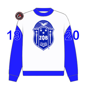 Personnalisé grec Zeta Phi Beta sororité et fraternité brodé attirail pull sweat - Product Image 3