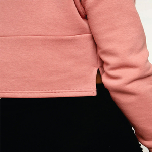 Sudadera Corta de Algodón para Mujer, Talla Grande, Ropa Urbana, Logotipo Personalizado, Servicio OEM, Cuello con Capucha Tejida, Invierno - Product Image 6