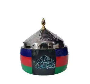 Cazuela de metal con diseño árabe, cazuela de acero inoxidable con tapa, olla de caligrafía árabe de hierro fundido cubierta - Product Image 6