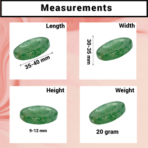 Venta al por mayor Terapia de cristal natural Reiki Masaje Chakra Preocupación Piedras Verde Fresa Pulgar ovalado Piedra semipreciosa Artesanía - Product Image 2