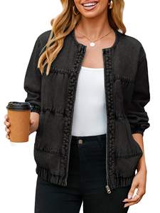 Chaqueta Vaquera de Mujer de Primera Calidad, Superventas, Tendencia Actual, Antiarrugas, Fácil de Lavar - Product Image 5