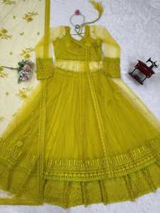 ชุดเดรสอินโดเวสเทิร์นลายปักเลื่อมผีเสื้อสำหรับงานเลี้ยงรับรอง - Product Image 6