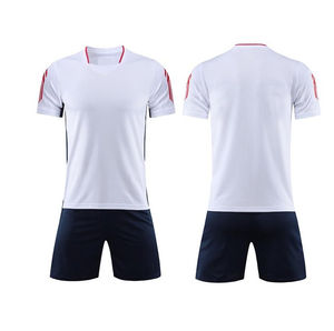 Custom Men's Winter Soccer Uniforms Crew Neck Short Sleeves Set Team Logo Digital Printing Sportswear 100% Polyester Lightweight - Product Image 2