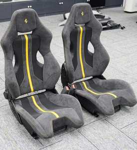 Sièges baquets F8 arrière populaires en cuir réglables, conçus pour la course, accessoires intérieurs de voiture - Product Image 2