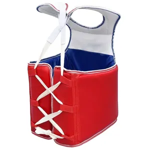 Parana logotipo personalizado MMA Kick Boxing Taekwondo cuero de entrenamiento/cuero sintético Protector de cuerpo protector de pecho protector de vientre boxeo - Product Image 4