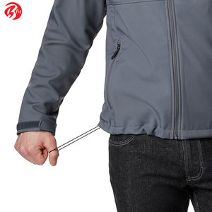 Veste Softshell à capuche tendance pour hommes fabriquée sur mesure de haute qualité imperméable chaud hiver meilleur matériel col montant printemps - Product Image 4