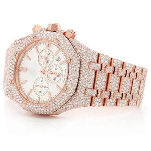 Montre Moissanite Tendance Effet Givré, Montre Diamant Incolore pour Hommes, Meilleure Qualité, Prix de Gros pour Hommes - Product Image 5