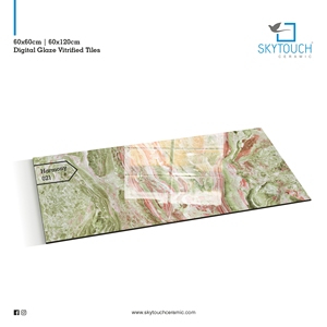 Azulejos de Porcelana de Lujo de Alto Brillo, Efecto Mármol Verde Claro, Rojo y Dorado, Acabado Mate, Precio Competitivo, Imitación Madera - Product Image 5