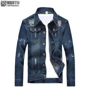 Nouvelle arrivée de vestes en jean pour hommes vente en gros vestes en jean personnalisées pour hommes vestes en jean pour hommes - Product Image 1