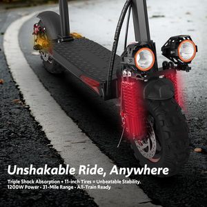 Scooter eléctrico de 48v 1200W para adultos, 11 pulgadas, neumáticos gruesos todoterreno, alta velocidad MAX x6 - Product Image 2