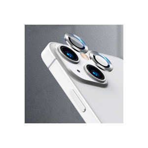 Protector de Lente de Cámara TYGO CL-07 Premium de Aleación de Aluminio Plateado y Vidrio Templado para iPhone 13 Mini - Product Image 1