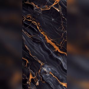 Carrelage Céramique Premium Noir Veine Or Brillant Résistant à l'Usure pour Salle de Bain et Cuisine – Matériau de Revêtement Moderne - Product Image 5