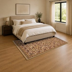 RUGS DEPOT LXDP-0352 Großhandel Roter Burgunder Zeitgenössischer Abstrakter Digital Bedruckter Maschinenwaschbarer Chenille-Teppich Rutschfest - Product Image 3
