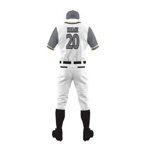 Nouvel uniforme de baseball personnalisé avec logo imprimé pour hommes, nouveau design, uniforme de baseball de bonne qualité en couleur unie, service OEM - Product Image 3