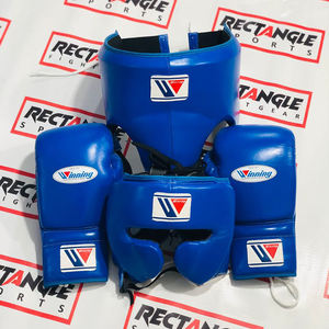 Ensemble de boxe en cuir véritable personnalisable avec rembourrage épais à 4 couches et poignées pour les arts martiaux et l'entraînement physique - Product Image 3