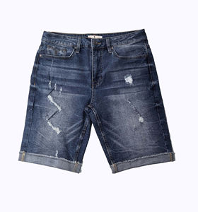 Pantalones Cortos de Mezclilla para Hombre, Personalizados, de Alta Calidad, 100% Algodón, Diseño Sólido, Bordado, Cierre de Cremallera, Ecológicos, Transpirables, hasta la Rodilla - Product Image 4