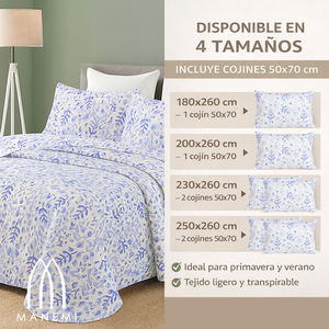Juego de Edredón de Poliéster de Lujo, Tamaño King, con Diseño de Plantas, Ligero, Transpirable, Color Sólido, Grado A, para Todas las Estaciones - Product Image 6