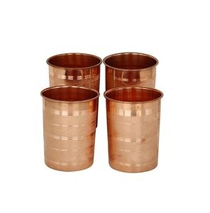 Vidrio de cobre puro de alto grado para Hotel vino cerveza vidrio hecho a mano pulido fábrica al por mayor para bebidas uso de agua de vidrio de cobre - Product Image 3