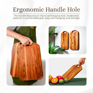 Planche à découper en bois de la meilleure qualité pour un toucher lisse, un nettoyage facile et une utilisation à long terme disponible en vrac - Product Image 5