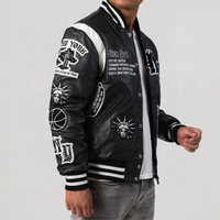 Vestes d'hiver en laine et cuir de qualité supérieure, sur mesure, style varsity, fabrication directe, vente en gros, écologiques