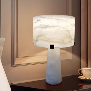 High-end Light Luxury Spanish Natural Onyx LED Table Lamp with 3000-4000K Warm Light <b>Push</b> <b>Button</b> <b>Switch</b> for Hotel Home Villa Use - Product Image 4