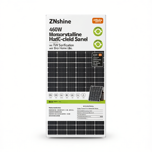 แผงโซลาร์เซลล์โมโนคริสตัลไลน์ PERC แบบฮาล์ฟเซลล์ ZNshine 460W พร้อมการรับรองมาตรฐาน TUV สำหรับใช้ในบ้าน - Product Image 1