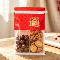 Sac à pain en kraft imprimé sur mesure avec fenêtre transparente pour l'emballage de boulangerie, sac à pain pour livraison, café et pain frais