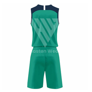 ชุดเครื่องแบบวอลเลย์บอลสำหรับผู้ชายชุดเล่นวอลเลย์บอลย้อมสีล้วนทำจากโพลีเอสเตอร์100% พิมพ์โลโก้ได้ตามต้องการ - Product Image 3