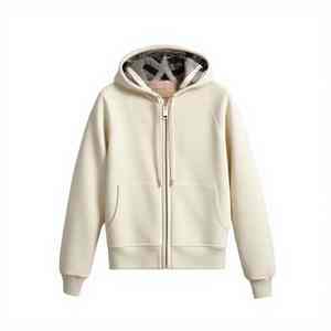 เสื้อฮู้ดมีซิปคอตตอนเนื้อนุ่มสำหรับผู้หญิงเสื้อฮู้ดแบบลำลองโลโก้ตามสั่ง - Product Image 2