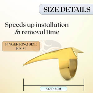 Pince professionnelle en acier inoxydable pour la séparation des mèches, le démêlage, le tressage et l'extension des tresses - Product Image 5