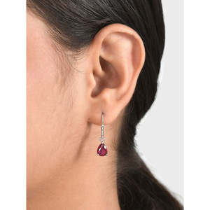 Pendientes de gota de rubí a la moda para mujer Accesorio de moda elegante y elegante - Product Image 2