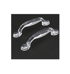 Meubles de quincaillerie d'armoire en acrylique Barres latérales doubles Poignée de porte Poignées en verre cristal Poignées en verre acrylique - Product Image 1