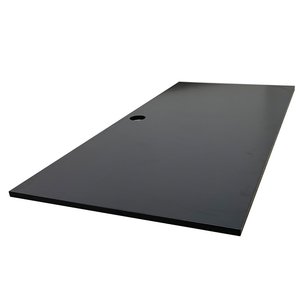 MB002 Black Rubber Wood Tabletop with Durable PU Finish - Product Image 1