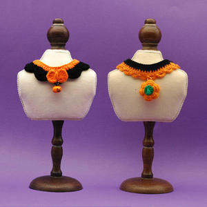 Collares para Mascotas de Moda Popular 2025, Sombreros de Calabaza Hechos a Mano para Halloween, Decoración - Product Image 3