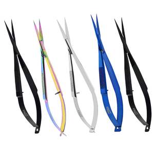 Tijeras de resorte de doble acción personalizadas, sostenibles, para reducir la tensión manual, cuchillas rectas, tijeras para cutículas de recorte de precisión - Product Image 1