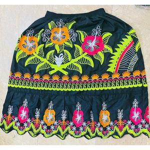 High Quality Cotton Women's Casual Long Skirts New Style Hawaiian Wear Embroidery Manufactured Pakistan Prices Tennis Occasions - Product Image 5