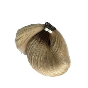 Fournisseur d'extensions de cheveux vierges à pointe plate, haute qualité, couleur Ombre 4/60 - Product Image 1