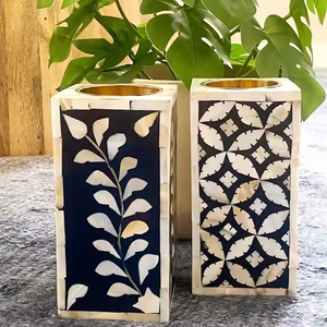 In Demand Tray Bakhoor Burner Luxury Rose-Scented Mother-of-Pearl <b>Incense</b> <b>Box</b> Handmade Wood Resin Burner from India Manufacture - Product Image 6