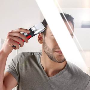 Kit de coupe de cheveux sans fil professionnel silencieux pour hommes, tondeuse à cheveux électrique rechargeable par USB avec lames en acier inoxydable - Product Image 2