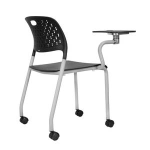 Chaise de formation mobile CARTE02 avec accoudoir fixe et table d'écriture - Product Image 2