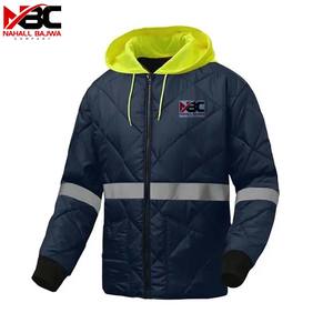Chaqueta de trabajo suave de alta visibilidad para hombre, impermeable, transpirable, reflectante, ropa de seguridad, logotipo hecho de algodón y poliéster - Product Image 1