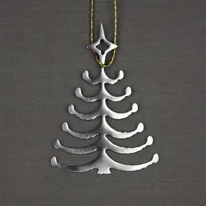 Ornement de sapin de Noël suspendu en métal créatif, accessoires suspendus décoratifs pour arbre de vacances, décoration de maison festive - Product Image 6