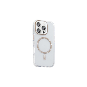 Coque en silicone TPU pour iPhone 15 Pro avec compatibilité MagSafe - Design argenté isolé et élégant - Product Image 4