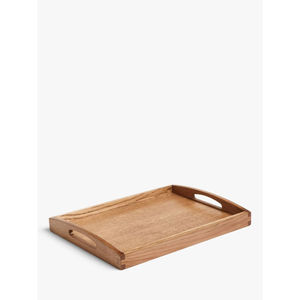 Bandeja de madera de diseño simple y elegante, bandeja de servicio con forma rectangular para proveedores de restaurantes, adornos de cocina - Product Image 4