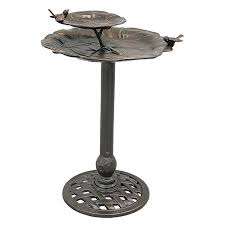 Bain d'oiseau en métal de qualité supérieure fournitures en gros meilleur support de nettoyage d'oiseau de conception pour la décoration extérieure de cour - Product Image 6