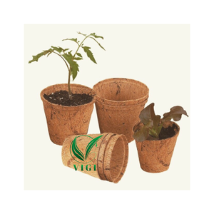 Pots en fibre de coco écologiques - Contenants naturels biodégradables pour plantes et semis - Product Image 1