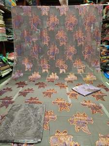 ผ้าไหมพิมพ์ลายหลากสีแบบฟารันซาวี ดิราค โซมาลี ดิราค สำหรับตัดชุดแต่งงาน ระบายอากาศได้ดี ขายส่งจากโรงงาน ราคาพิเศษ - Product Image 4