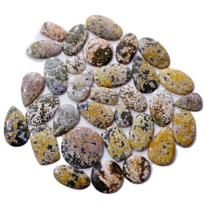 Cabochon multi-formes de jaspe océanique naturel de haute qualité en vrac matériau de quartz pour la fabrication de bijoux - Product Image 1